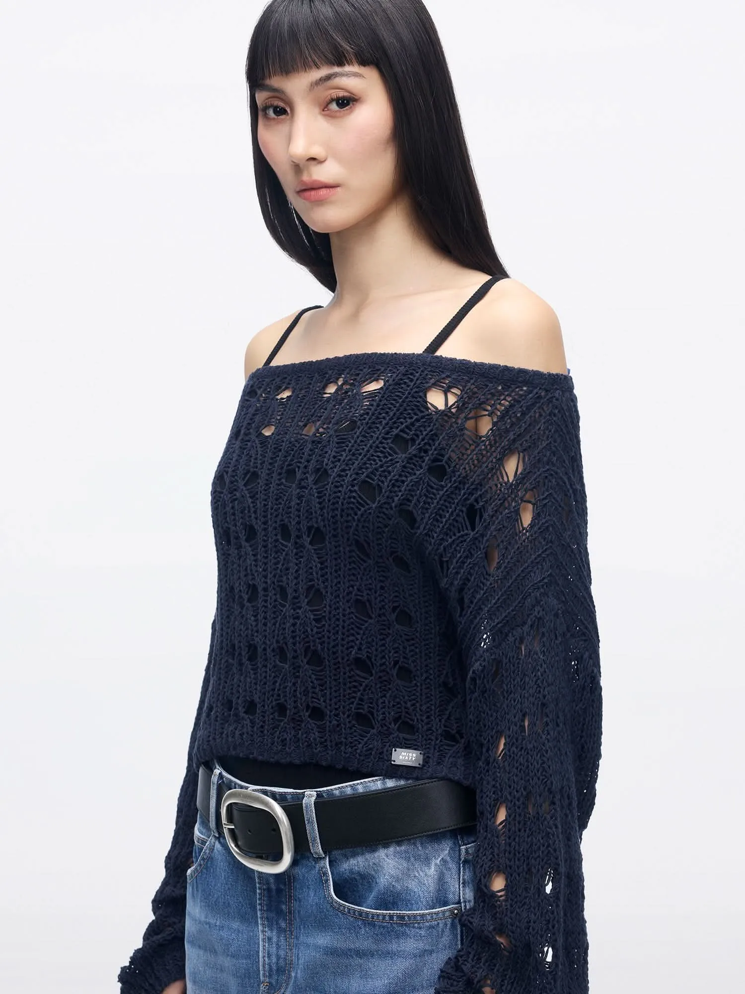 Crochet Knit Top