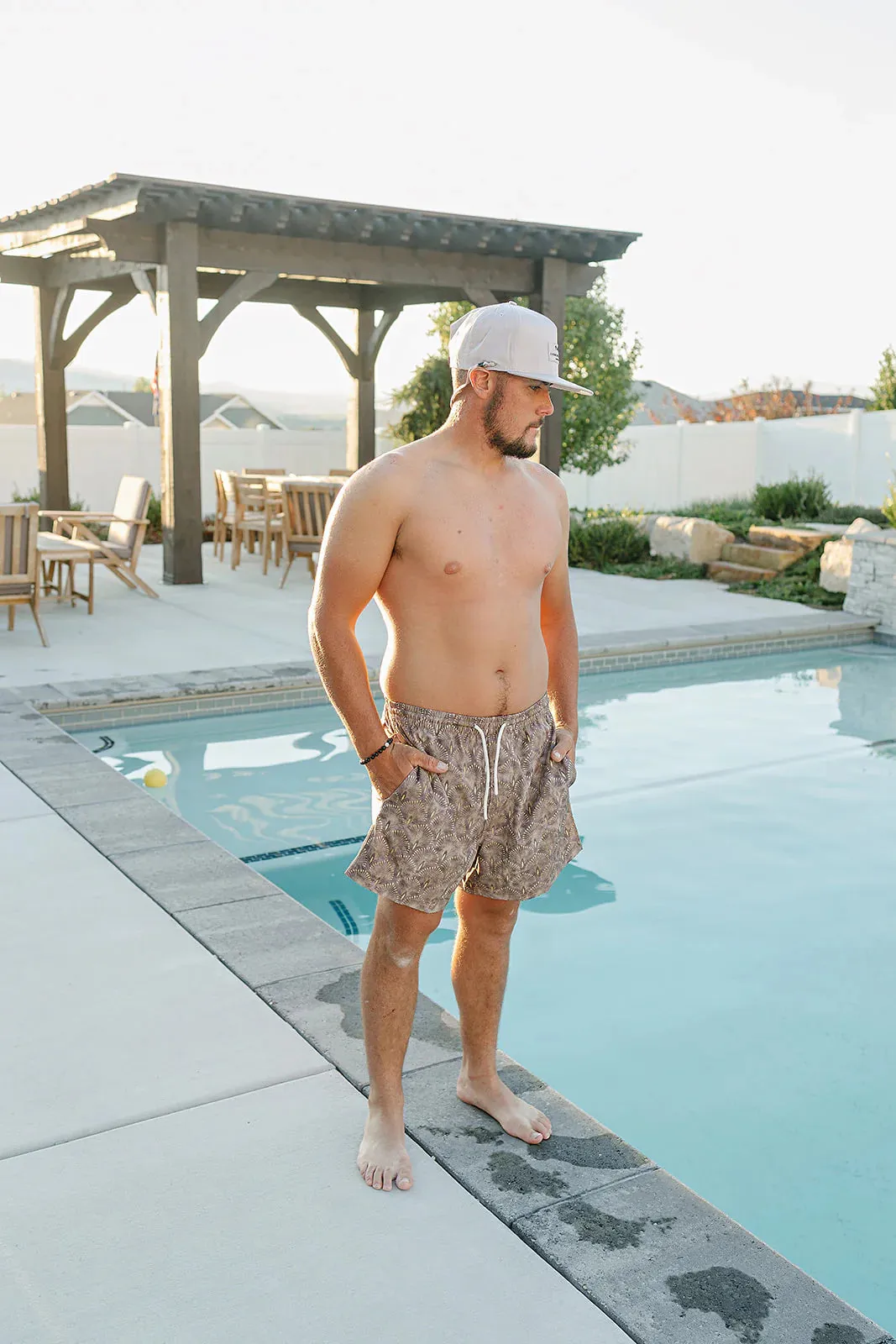Current Tyed Adult Men's Swim Trunks