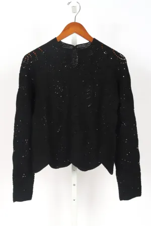 Dahlia Crochet Top - Black