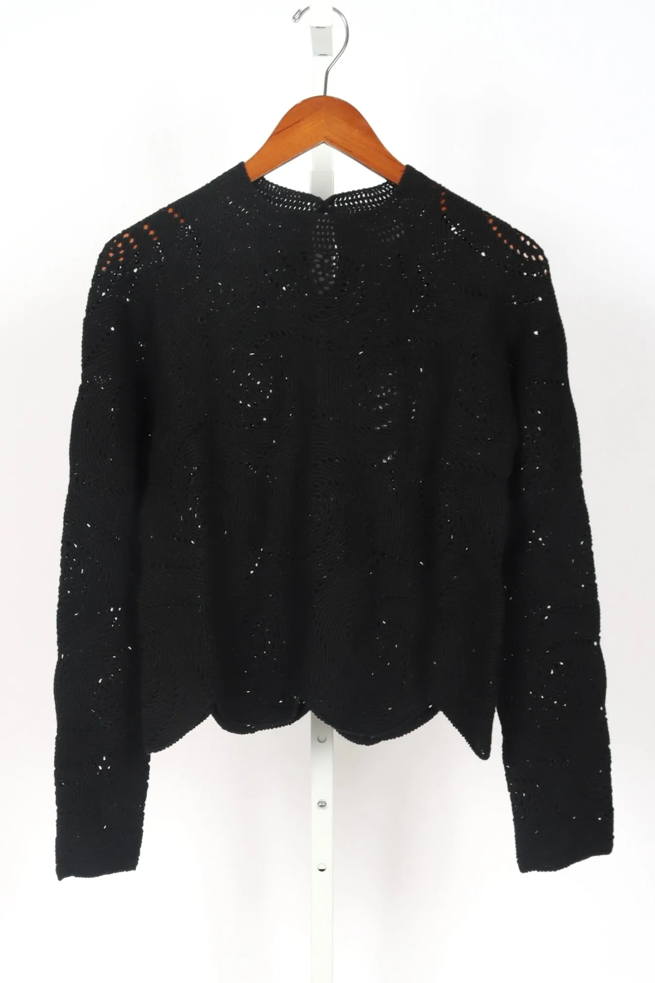 Dahlia Crochet Top - Black