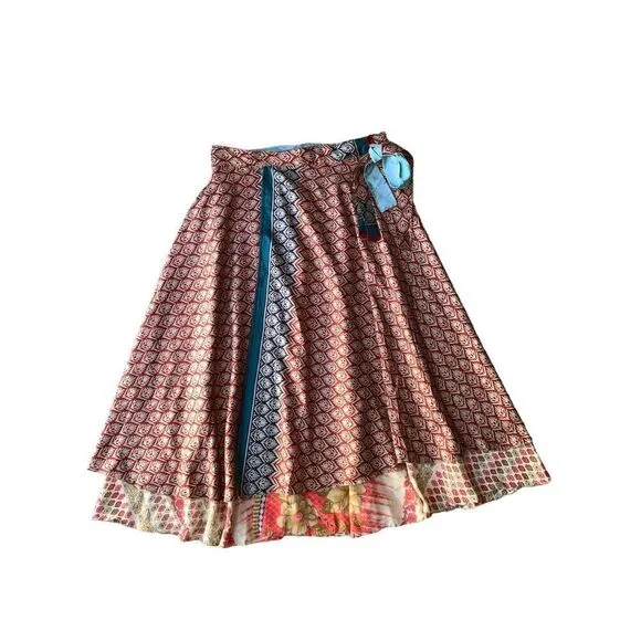 Darn Good Yarn Sari Silk Wrap Skirt