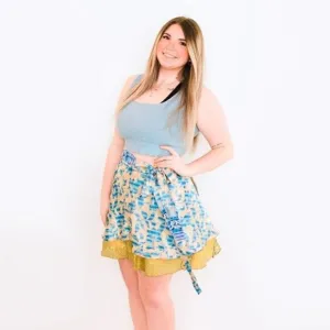 Darn Good Yarn Sari Silk Wrap Skirt