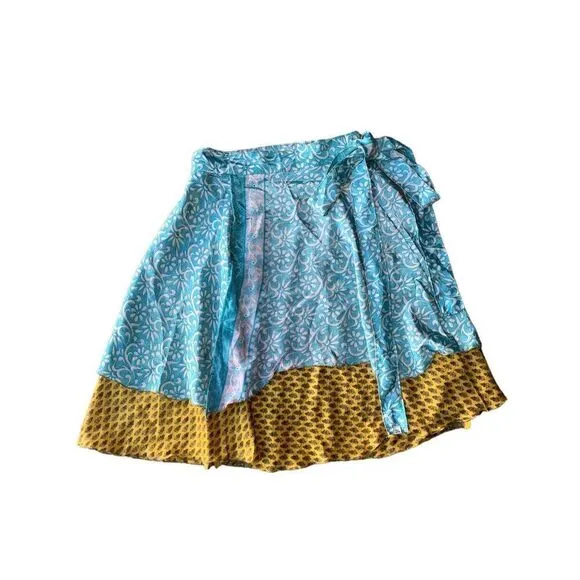 Darn Good Yarn Sari Silk Wrap Skirt