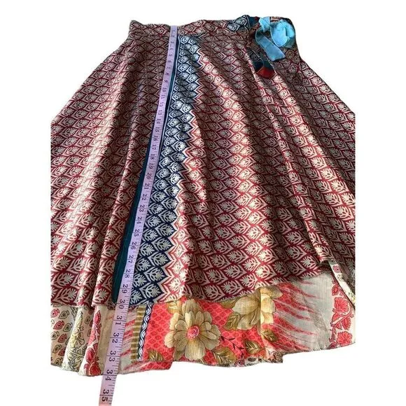 Darn Good Yarn Sari Silk Wrap Skirt