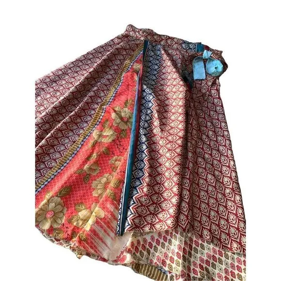 Darn Good Yarn Sari Silk Wrap Skirt