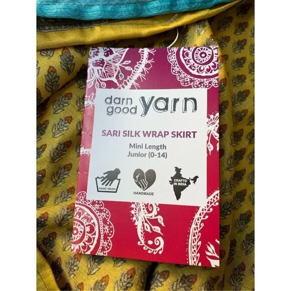 Darn Good Yarn Sari Silk Wrap Skirt
