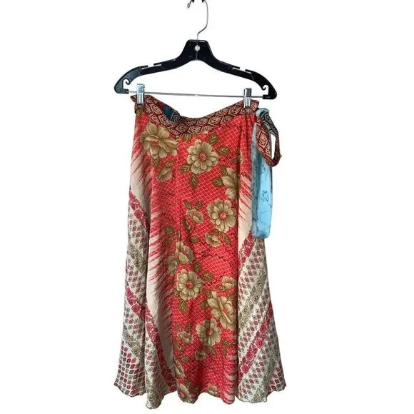 Darn Good Yarn Sari Silk Wrap Skirt