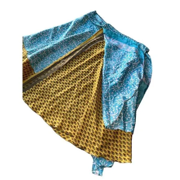 Darn Good Yarn Sari Silk Wrap Skirt