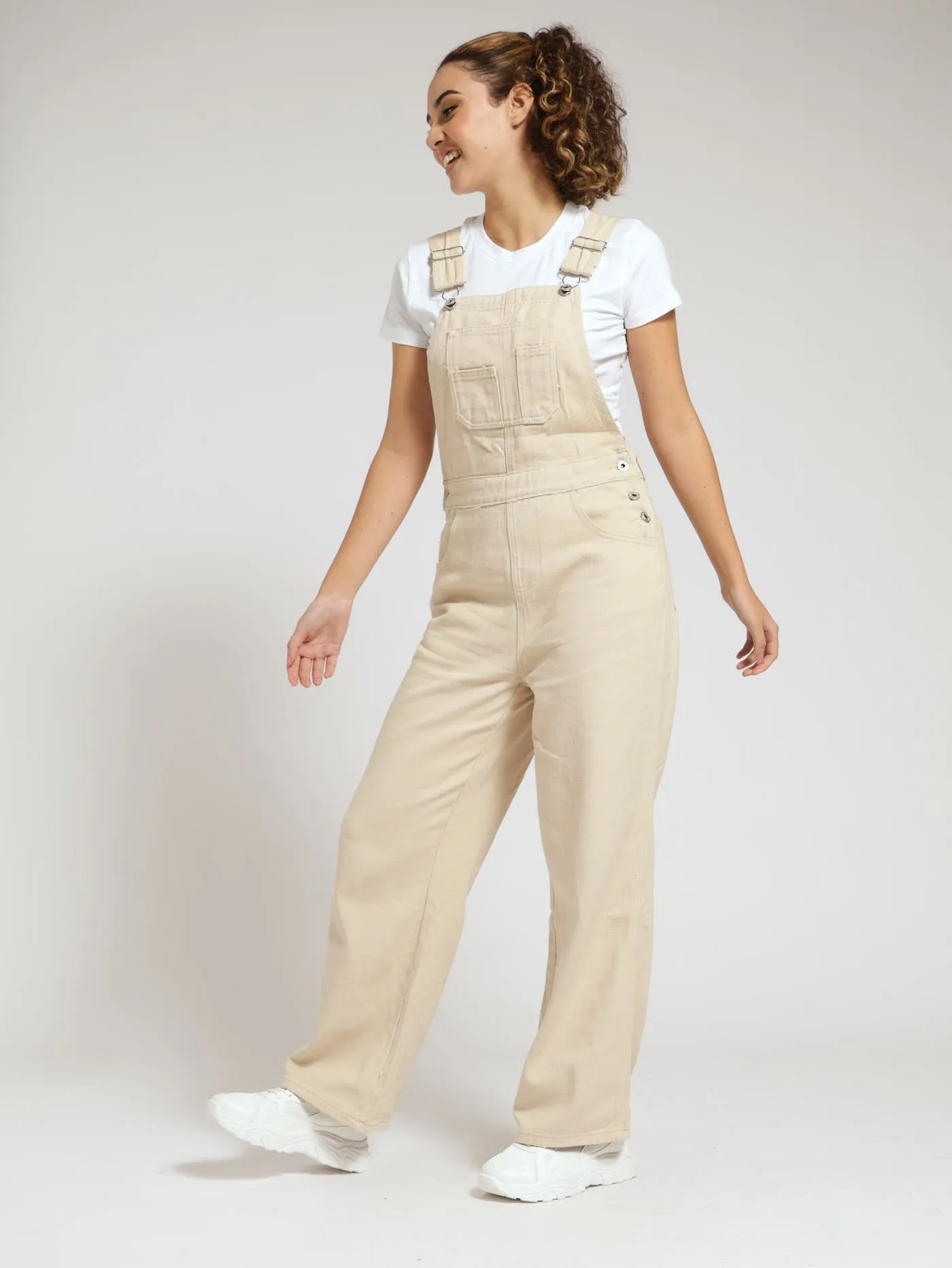 Denim Dungeree - Tan