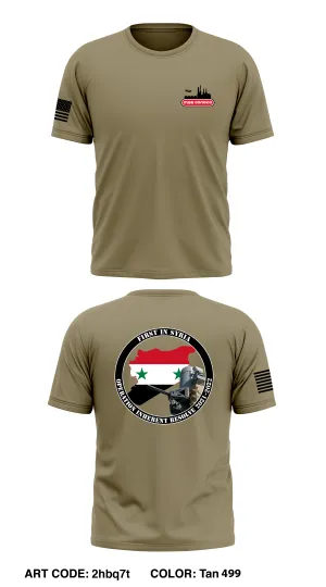 DET-1, B BTRY 1-111th FAR Core Men's SS Performance Tee - 2hbq7t