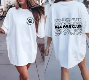 Dog mom club comfort colors tee