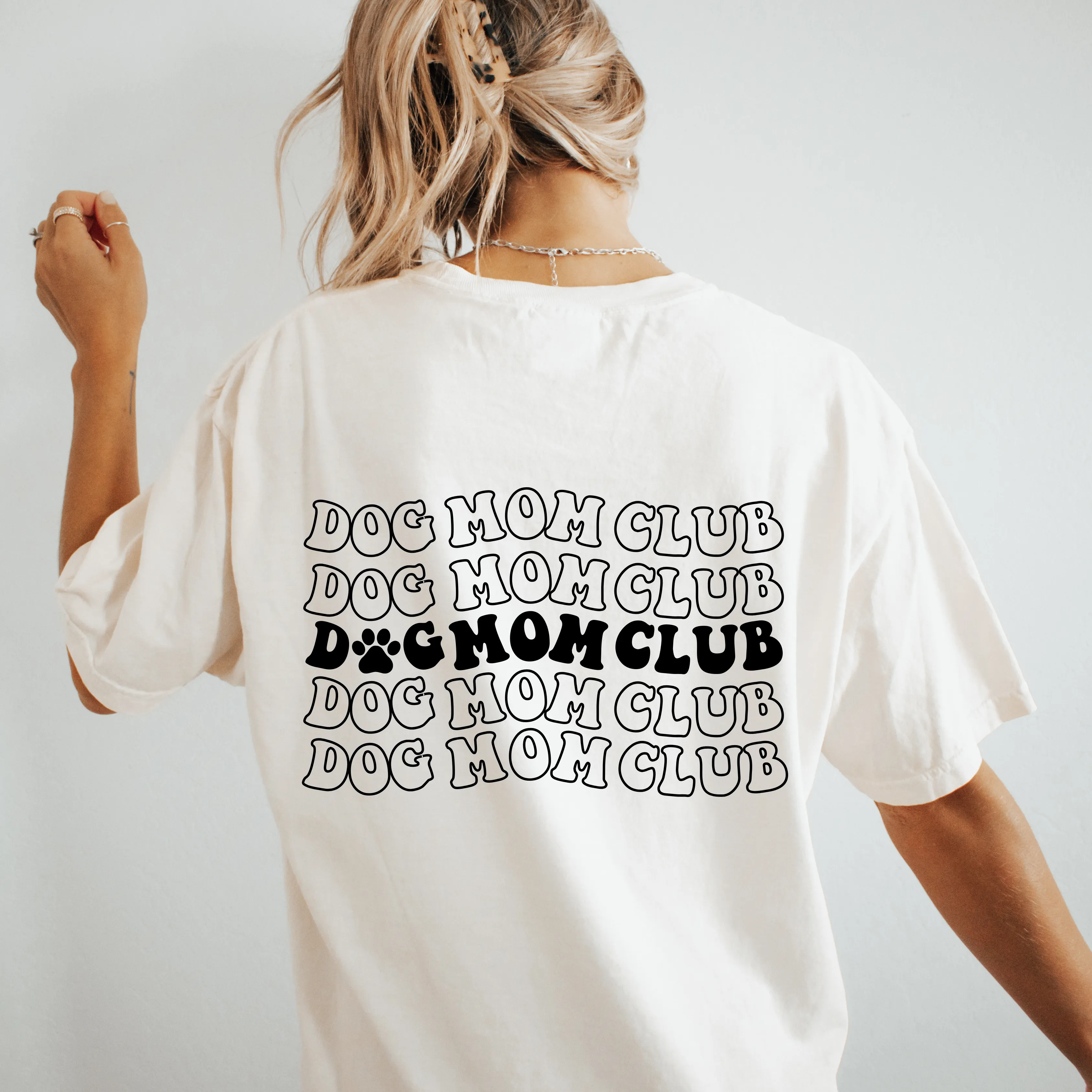 Dog mom club comfort colors tee
