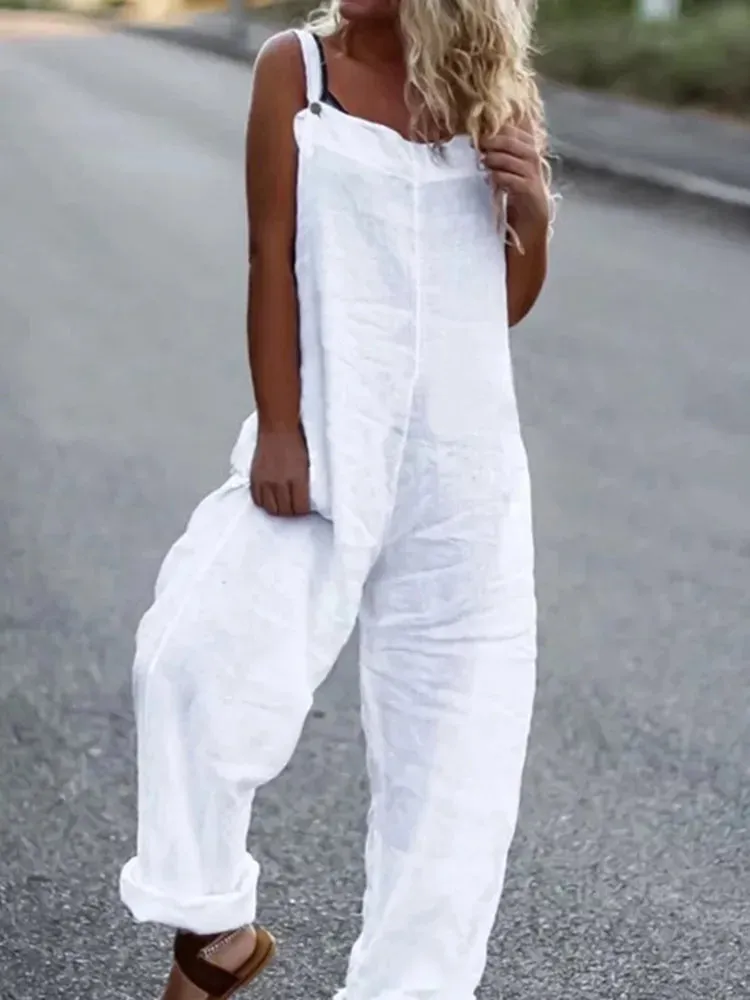 Elegant Vintage Floral Print Women's Jumpsuit
