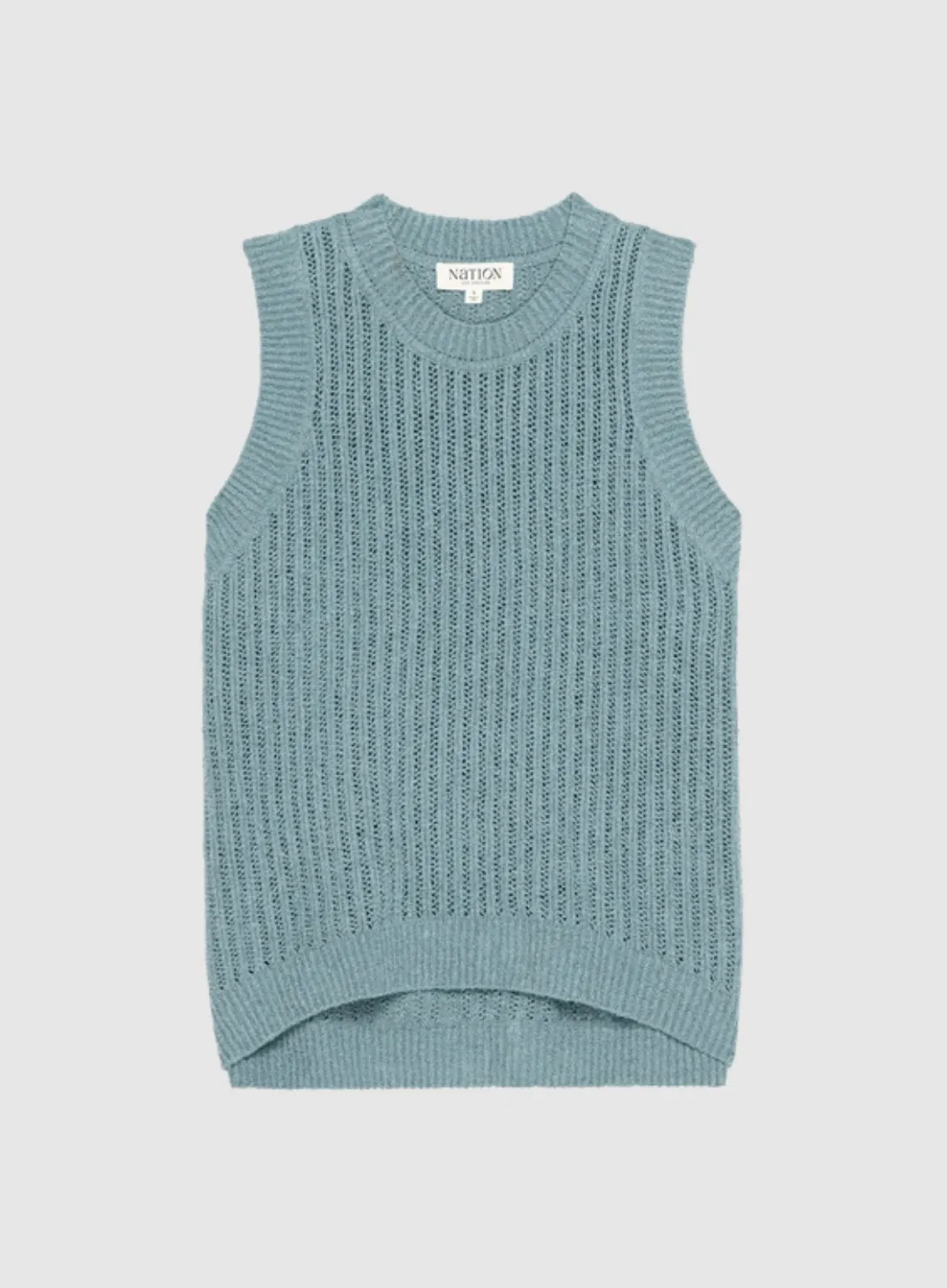 Elliana Pullover Vest Smokey Blue