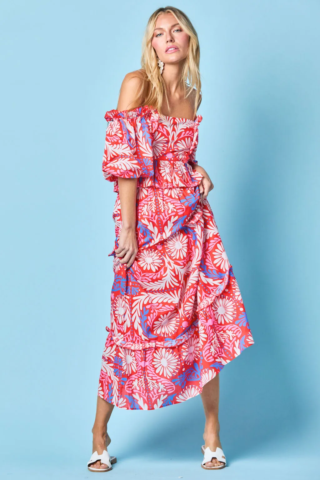 Emma Skirt in Sparkler Jardin