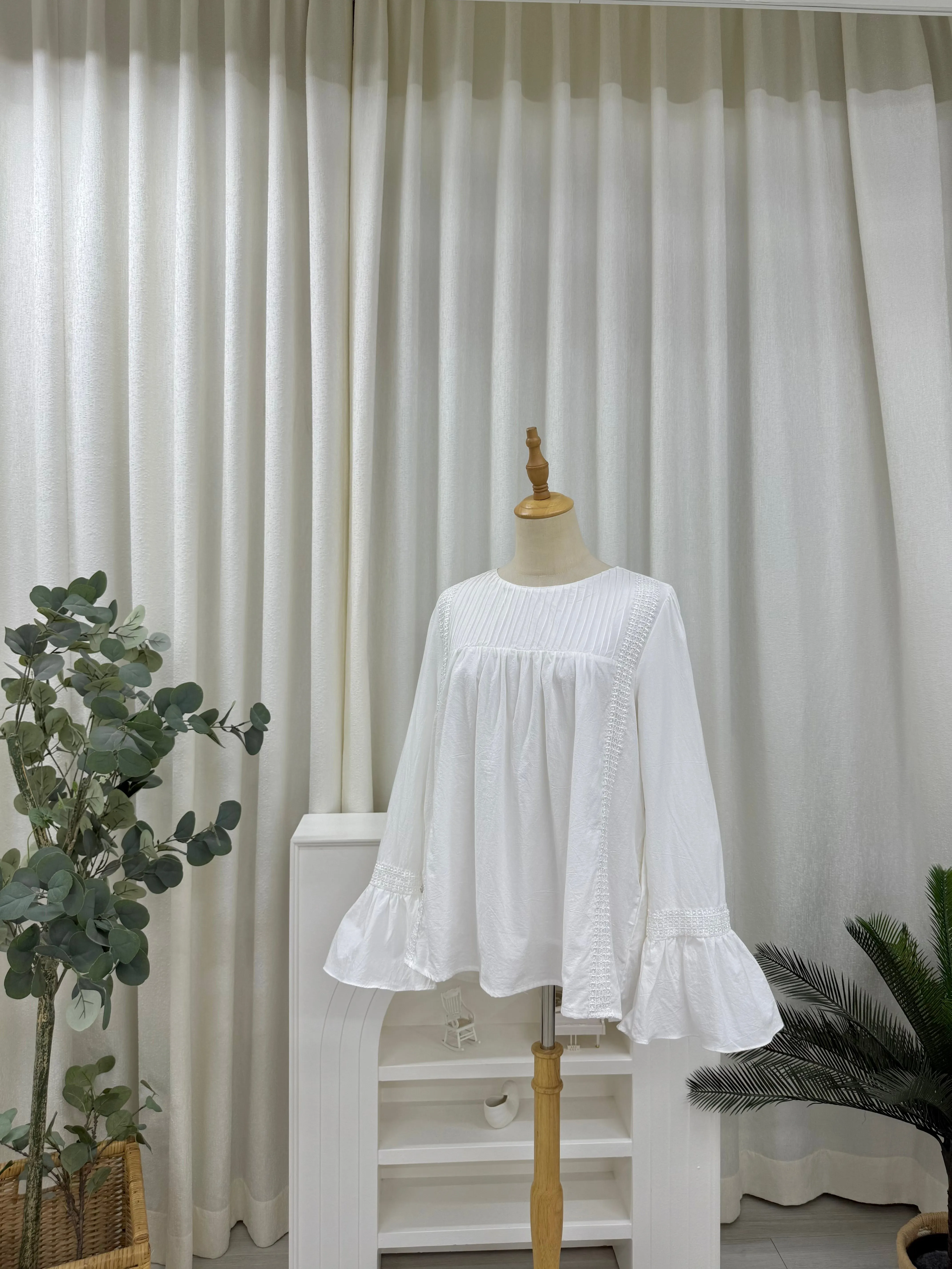 Ethereal Flounce Sleeve Top