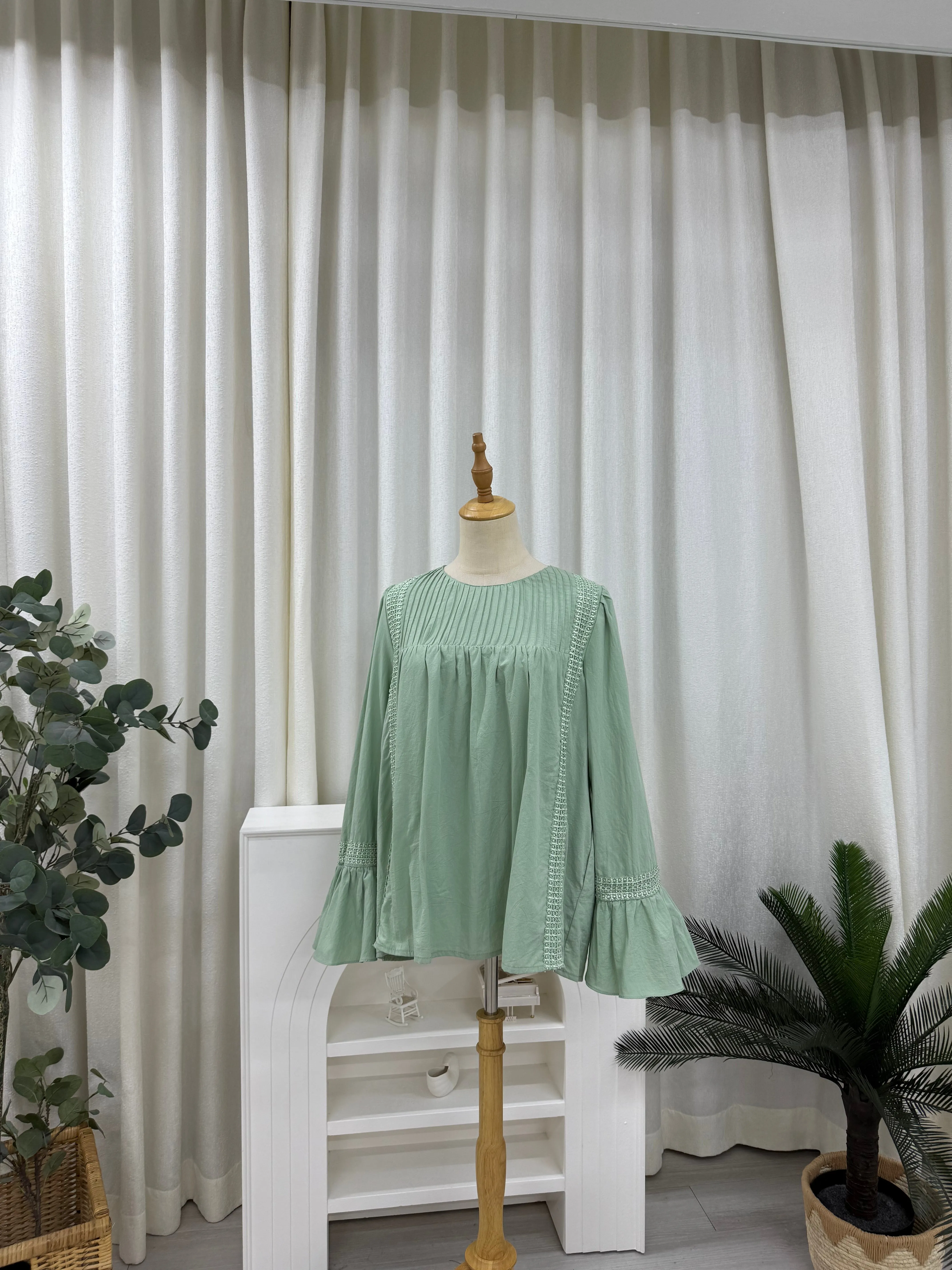 Ethereal Flounce Sleeve Top