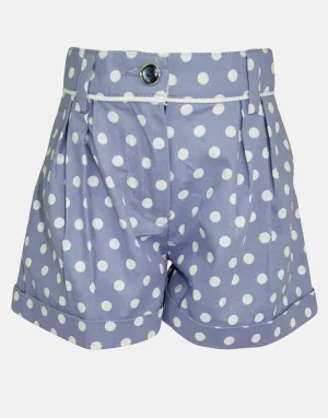 Evelyn: Periwinkle spot shorts