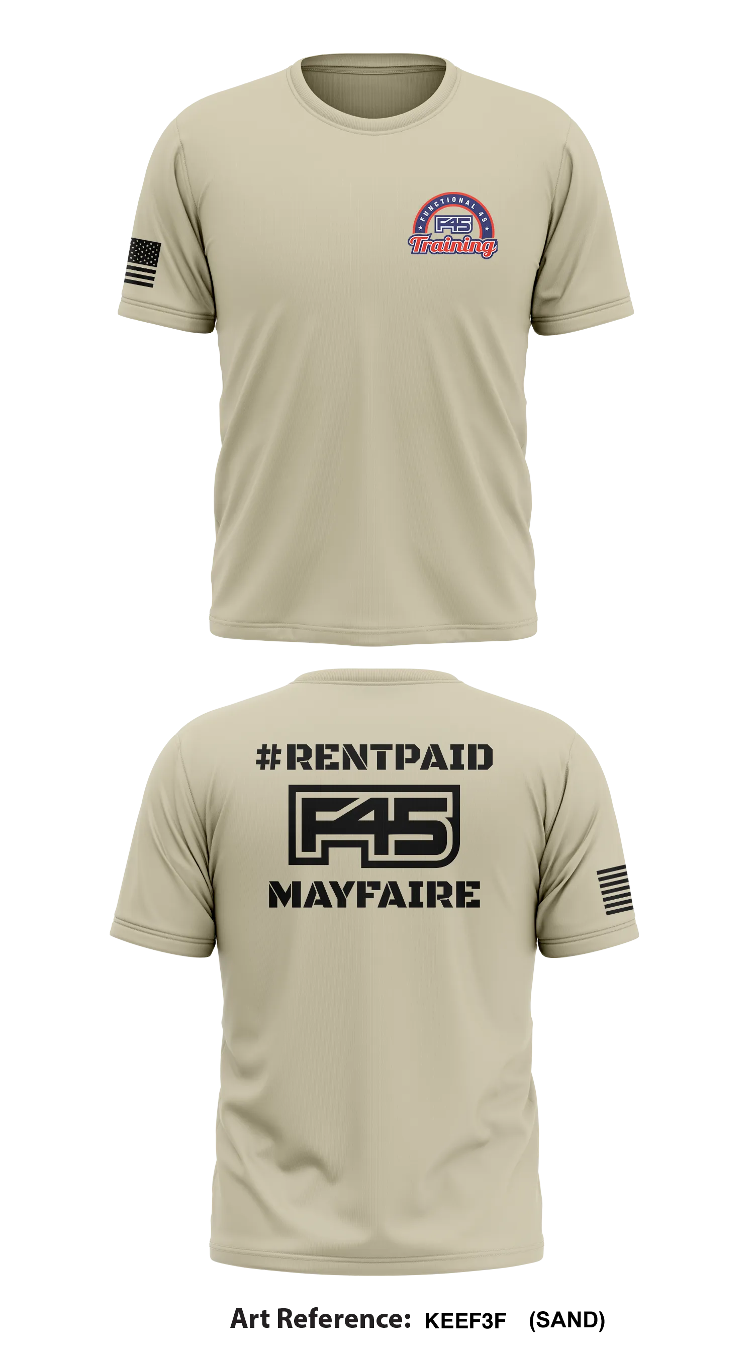 F45 Training Mayfaire Store 1 Core Men's SS Performance Tee - KeEF3f