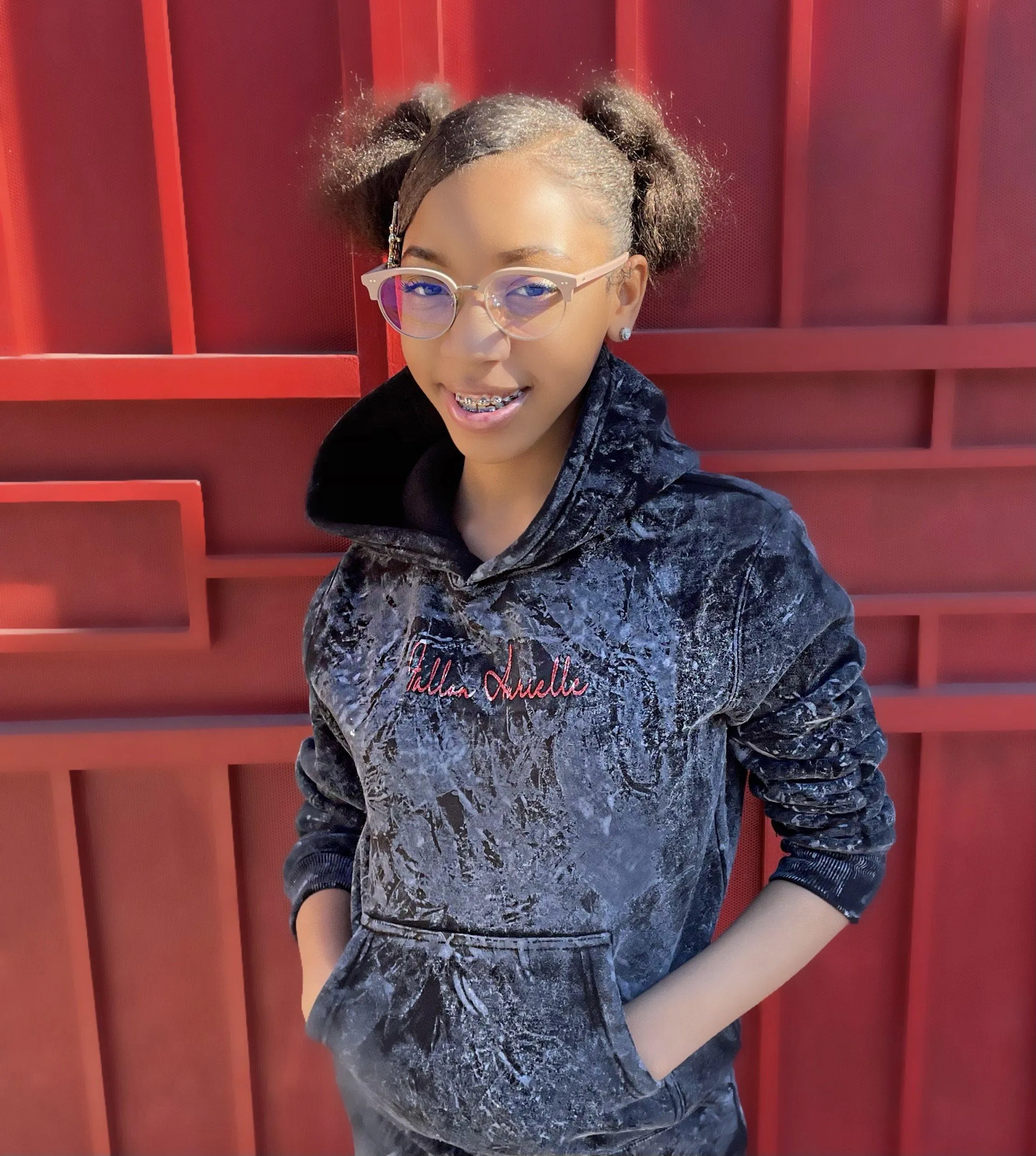 Fallon Aurielle Kids & Unisex Adults Signature Cement Hoodie