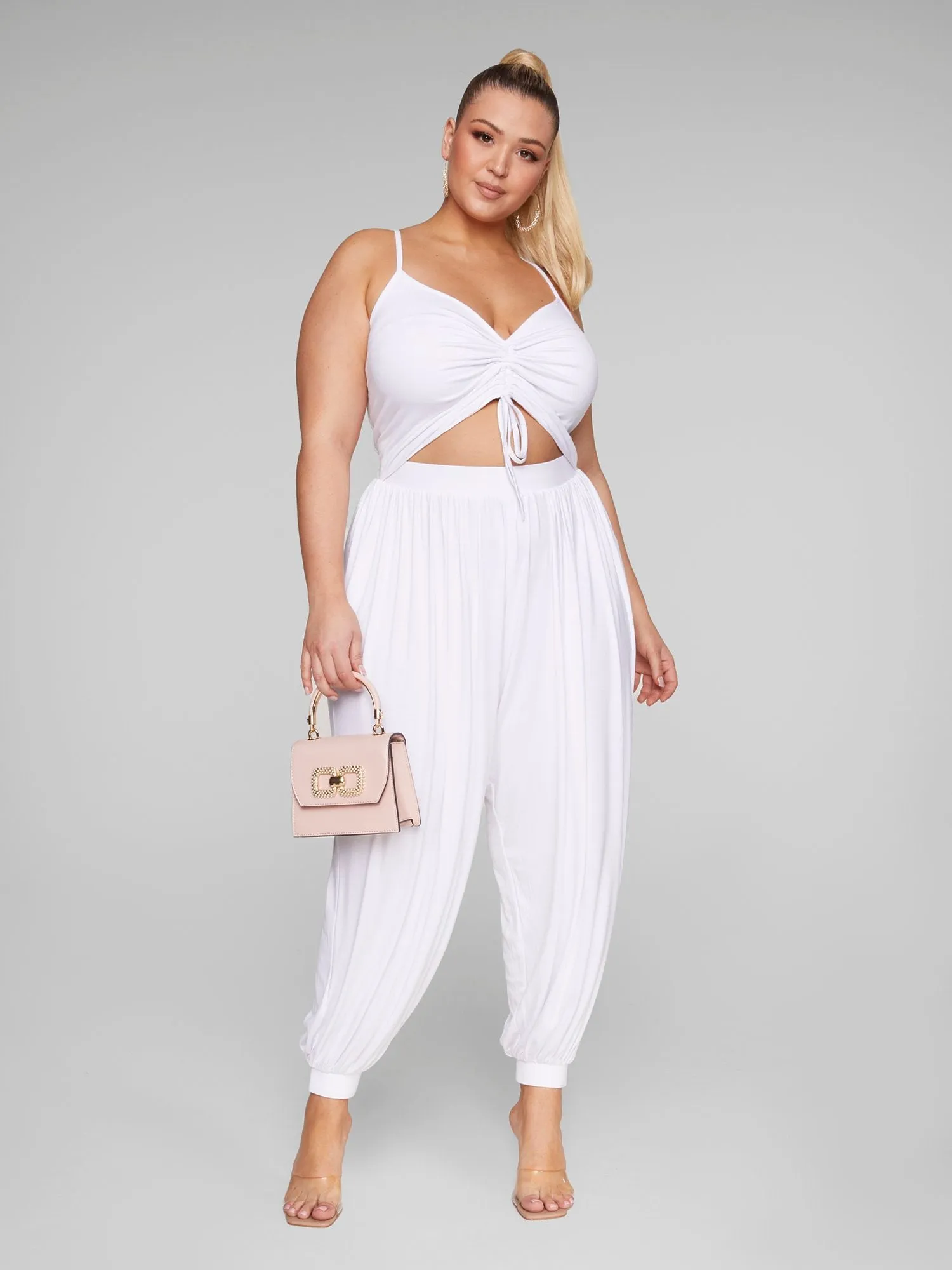 Fashion To Figure - Ava Cutout Harem Jumpsuit