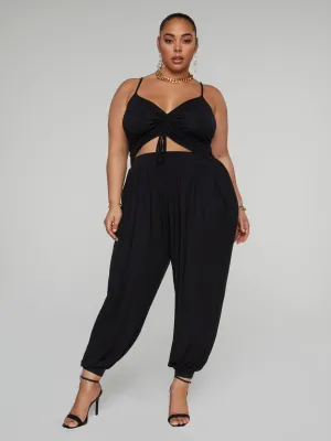 Fashion To Figure - Ava Cutout Harem Jumpsuit