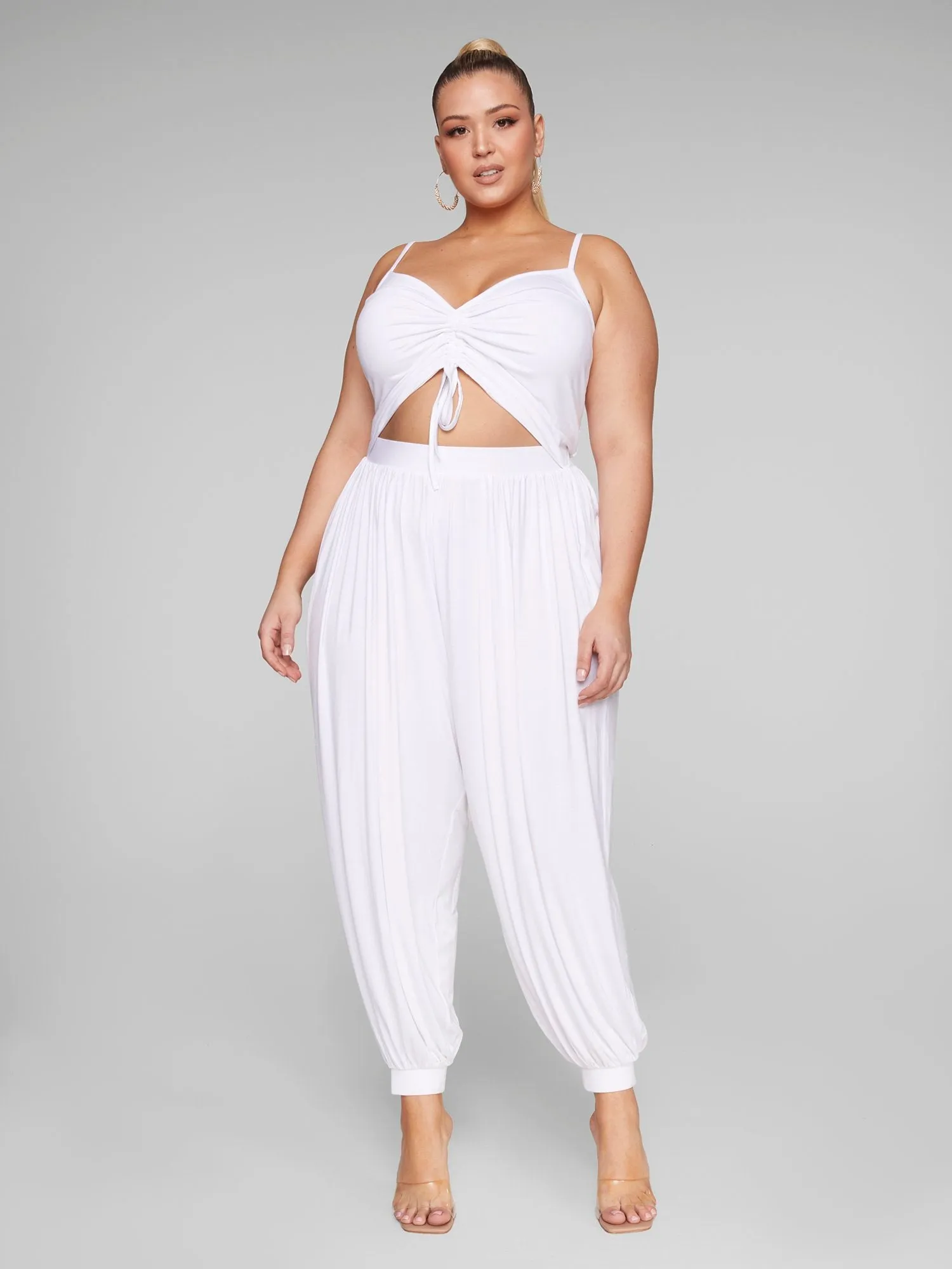 Fashion To Figure - Ava Cutout Harem Jumpsuit