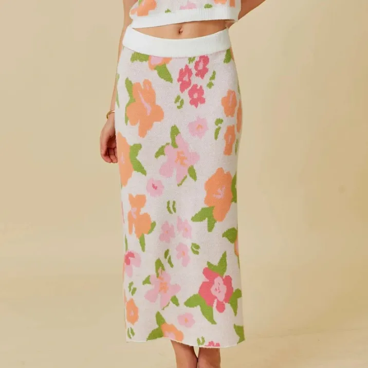 Flora & Fauna Sweater Vest & Skirt Set