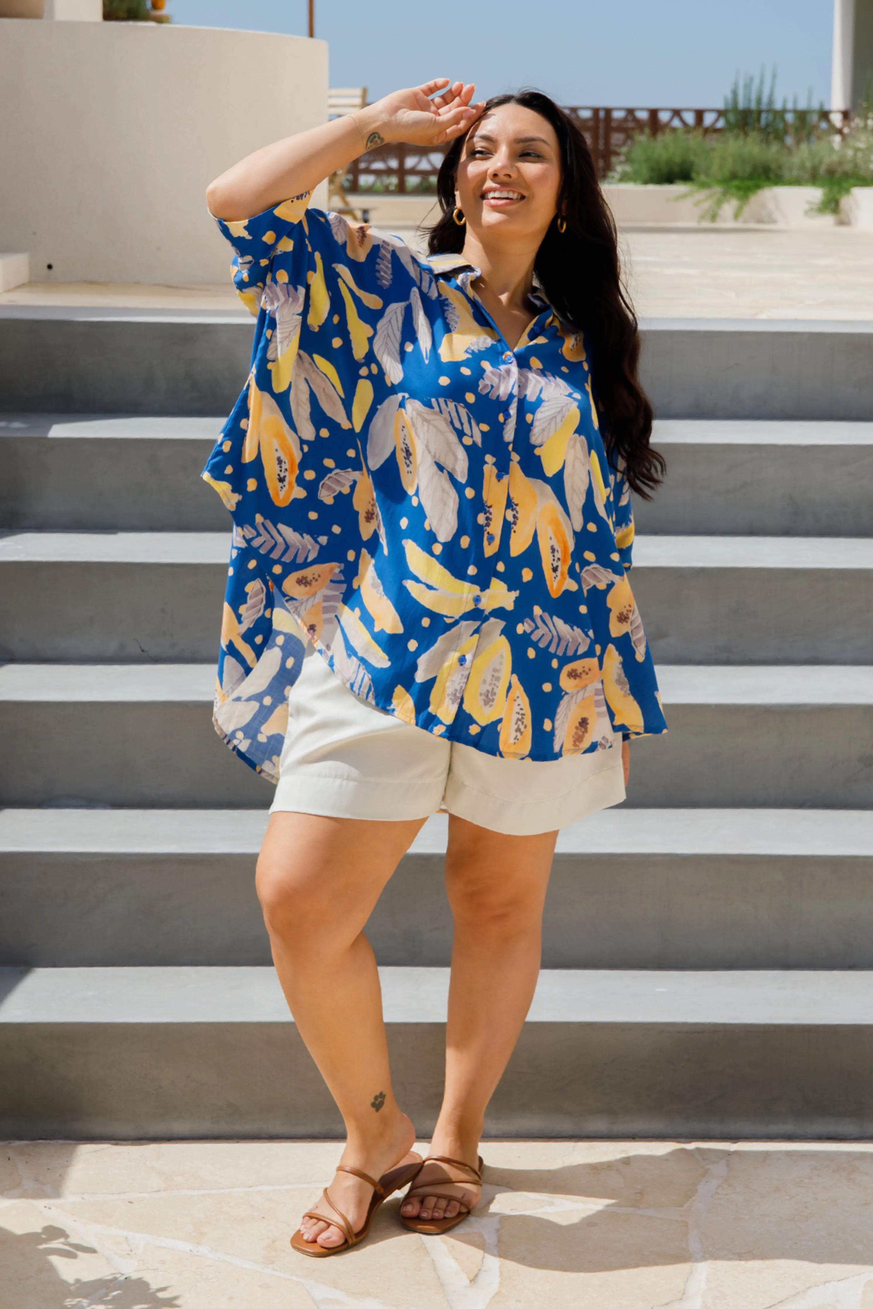 Florence Shirt | Blue Fruit Punch | FINAL SALE
