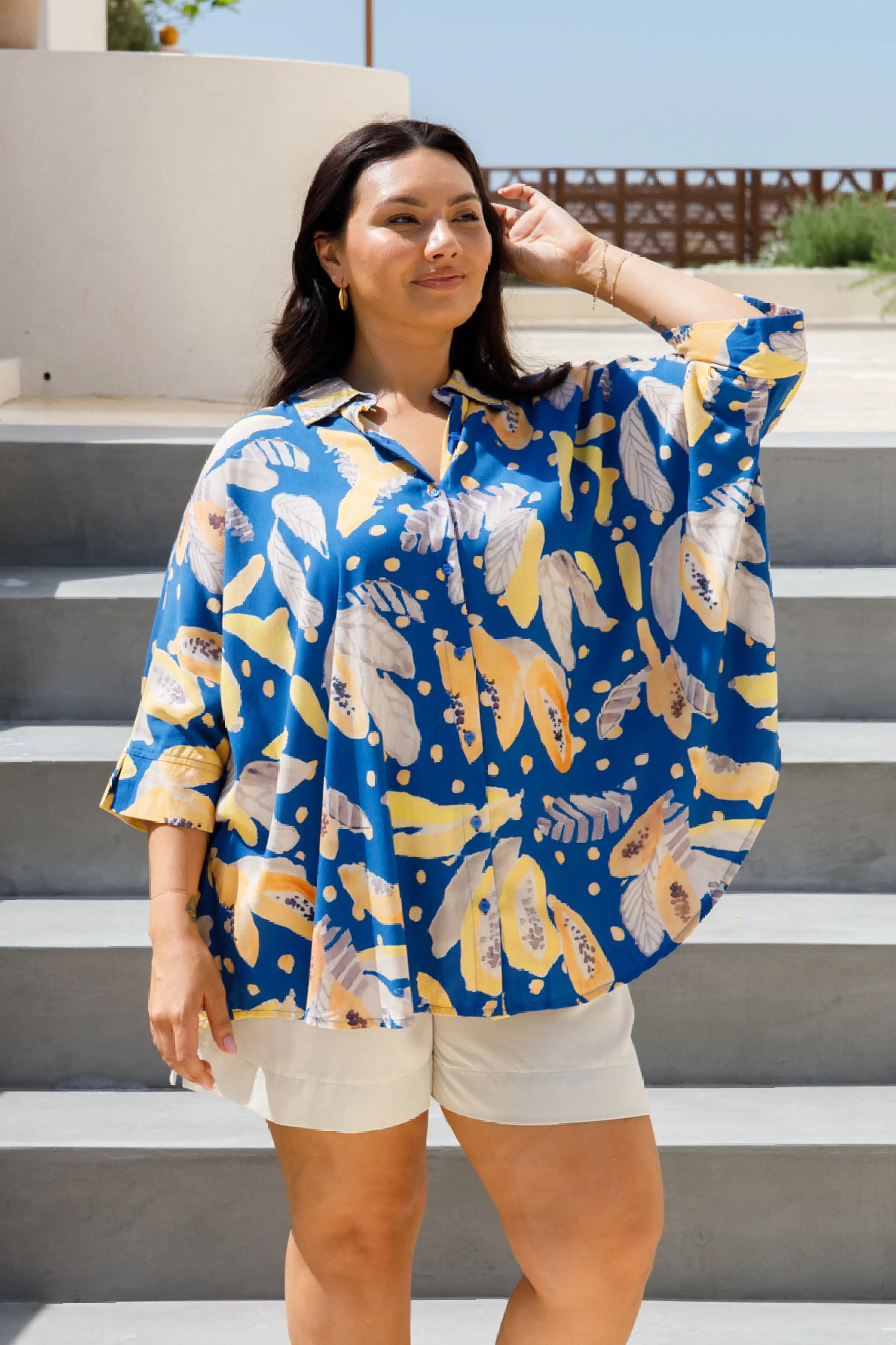Florence Shirt | Blue Fruit Punch | FINAL SALE