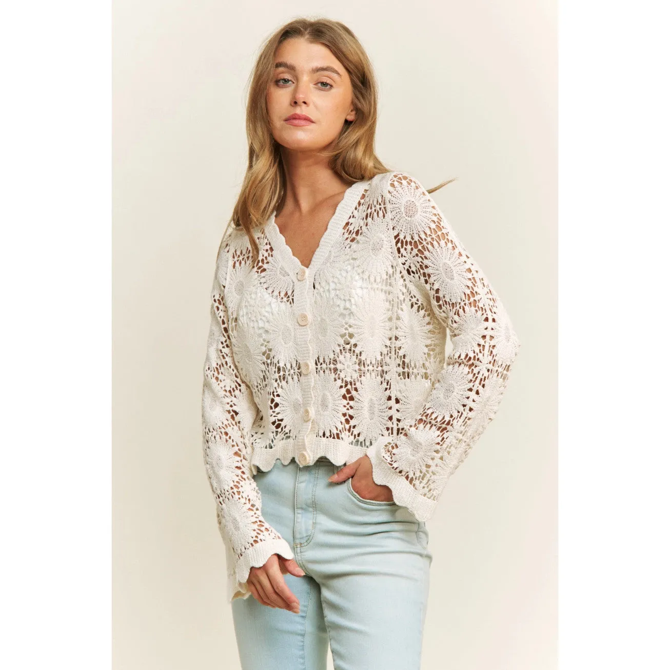 Floret Lace Cardigan