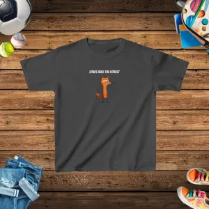 Foxes Rule Kids Heavy Tee for Everyday Fun