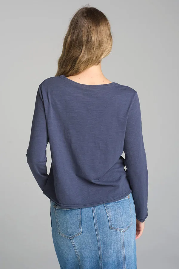 Front Split L/S Tee
