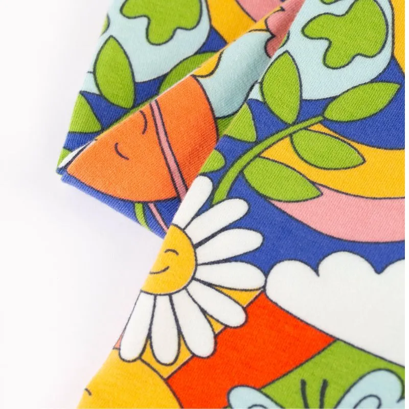 Frugi Libby Kids Leggings - Retro Happy