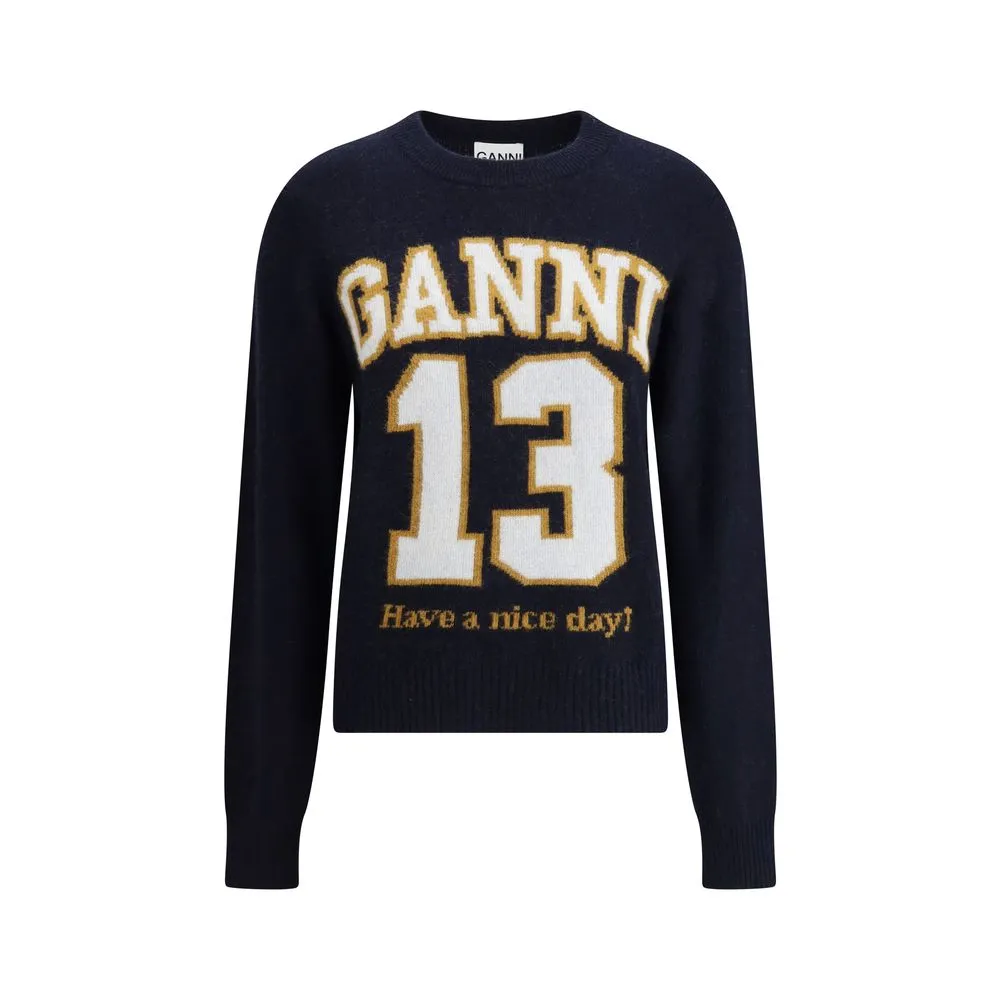 Ganni Baseball Sweater