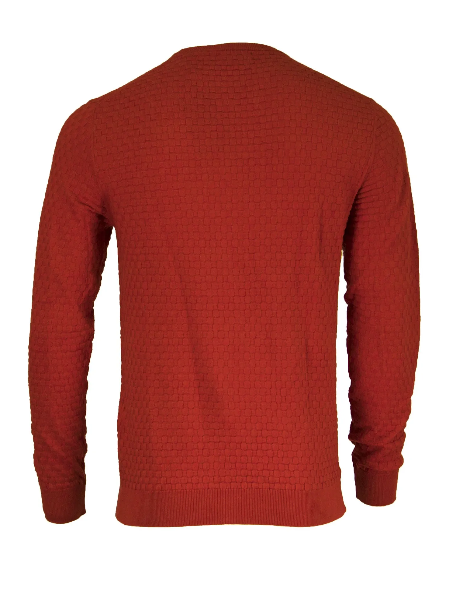 GANT Men's Bright Red O1 Cotton Texture Crew 8020002 Size Medium $145 NWT