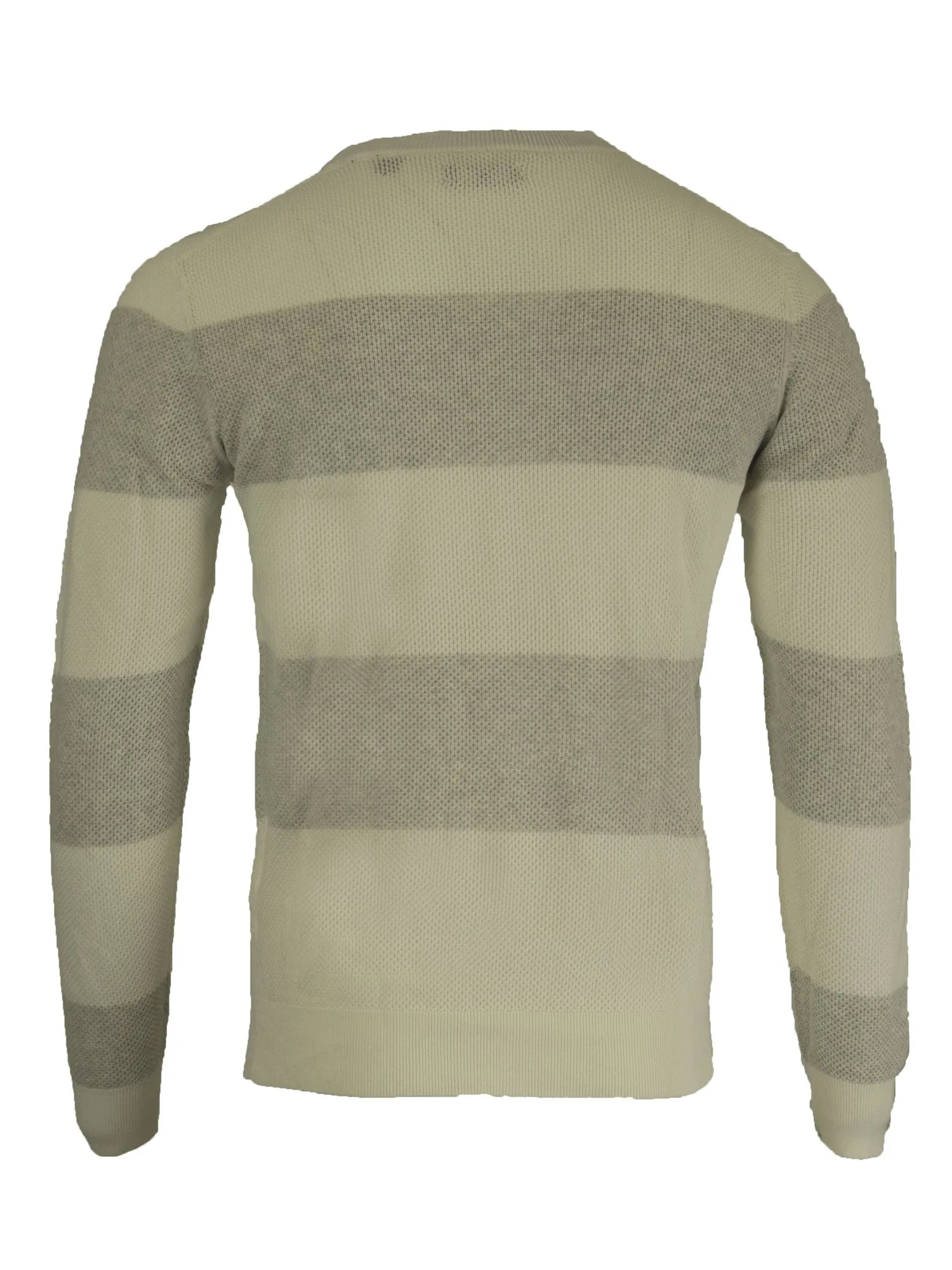 GANT Men's Cream O Stripe Texture Crew Sweater 85250 Size Medium $155 NWT