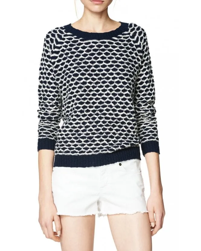 GANT RUGGER Women's Navy The Tuck Knit 488812 Size XL $175 NWT