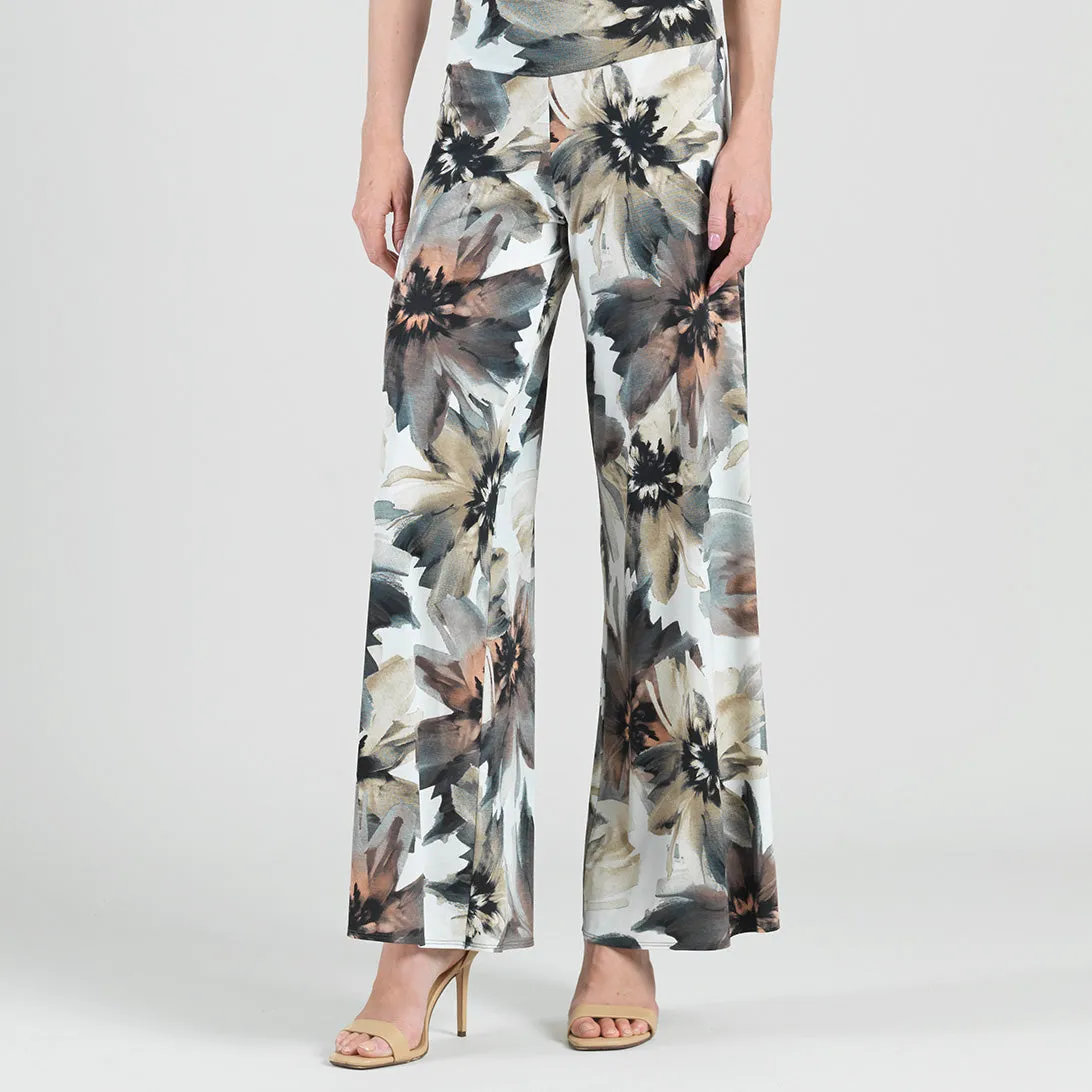 Gauze Knit - Palazzo Pant - Petal Whisper