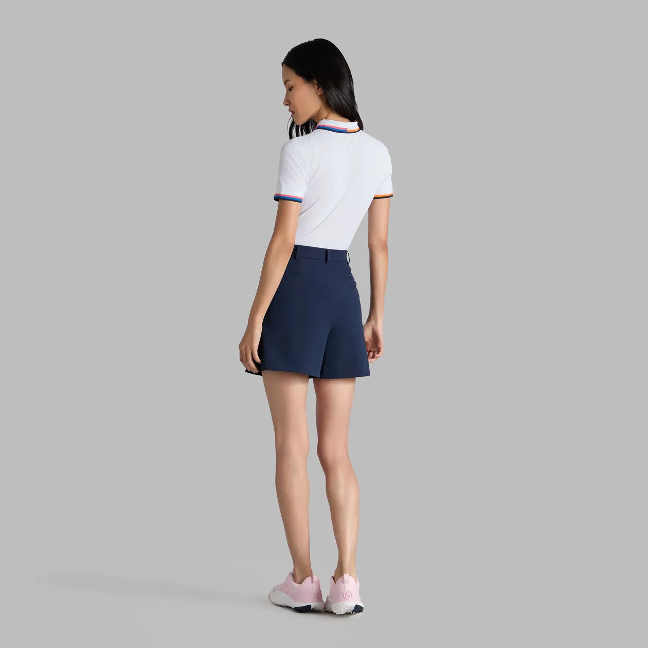 G/Fore Shadow Stretch High Waisted Womens Golf Shorts - Twilight