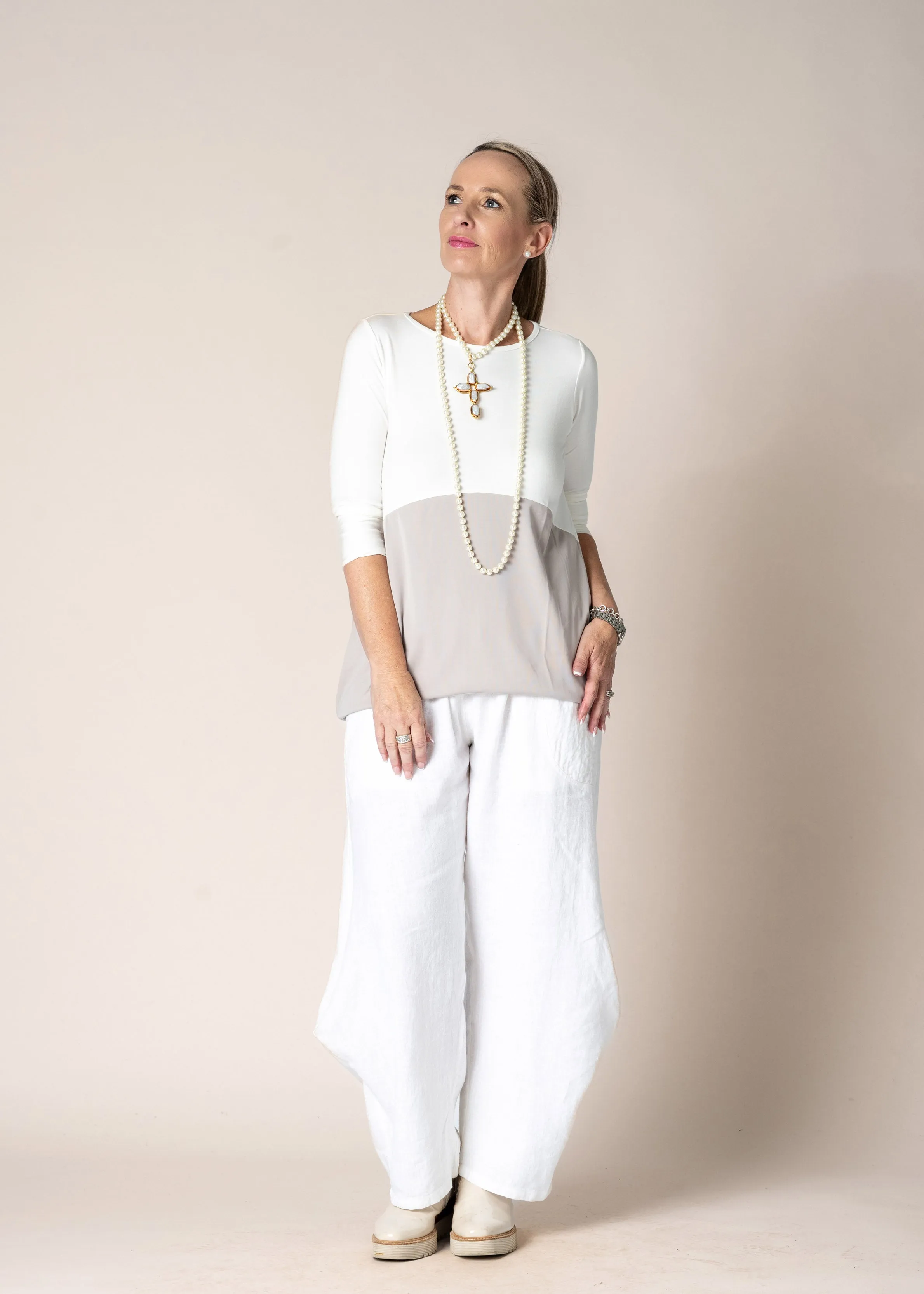 Gillian Top in Cream