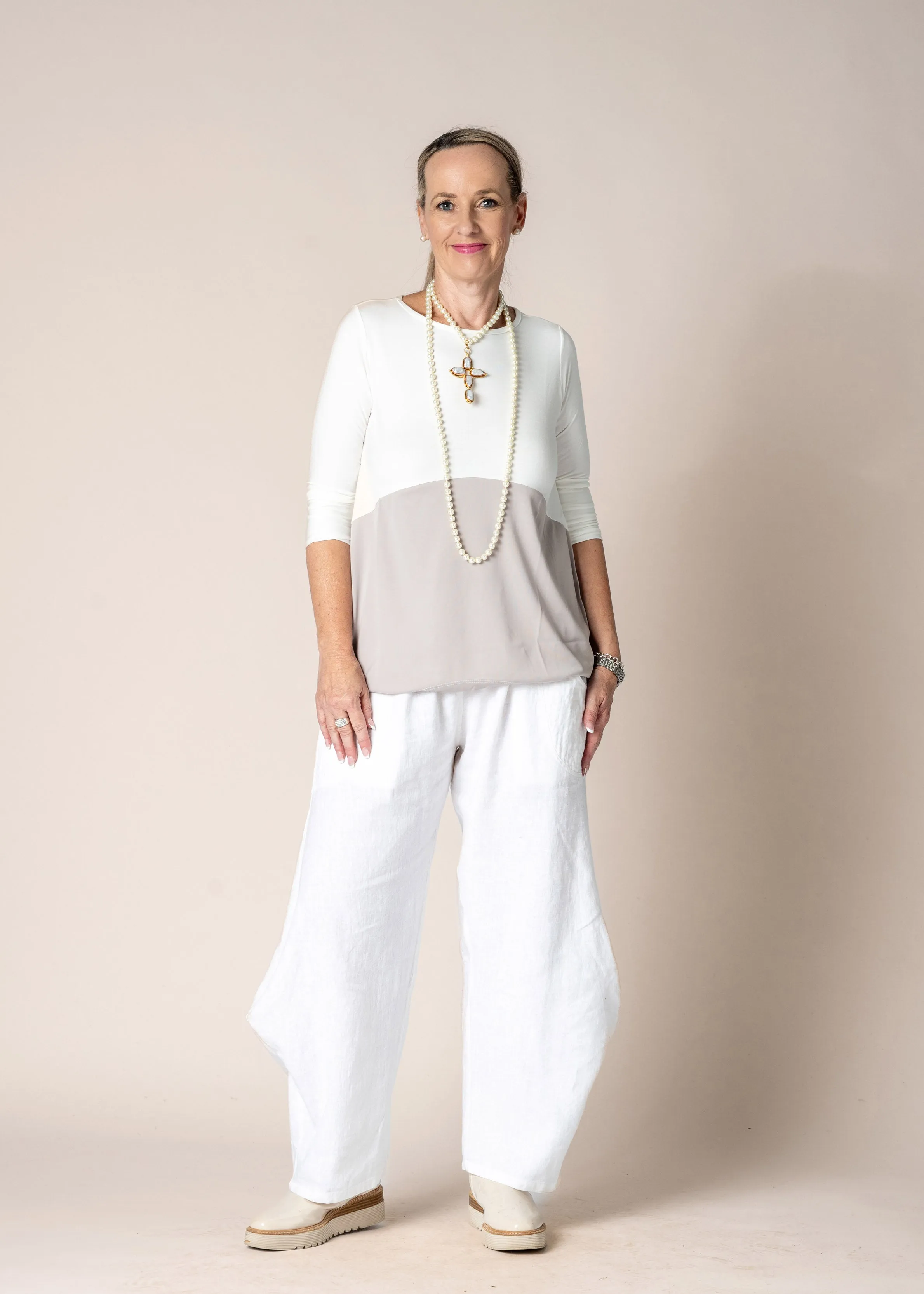 Gillian Top in Cream