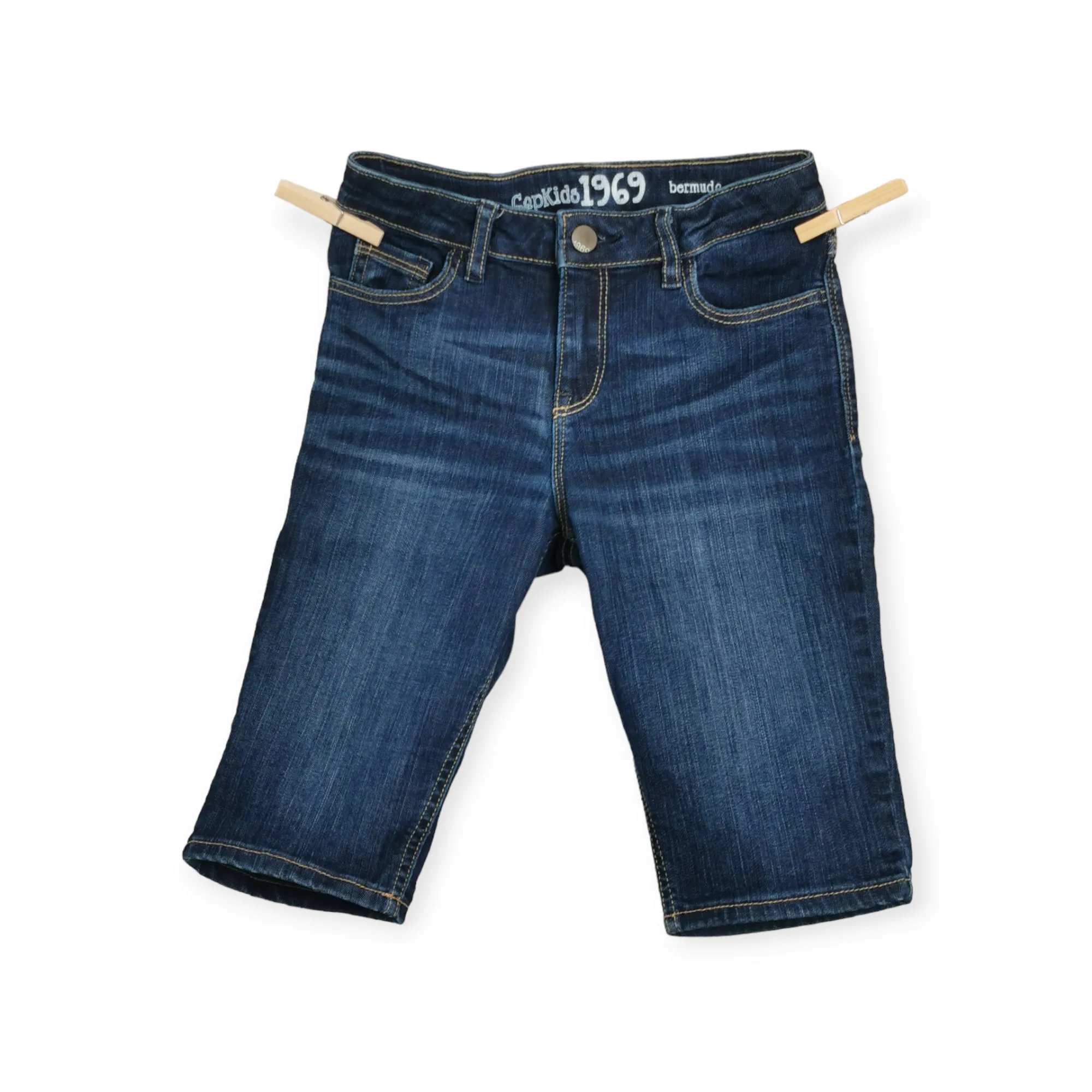 GIRL SIZE 12 YEARS - GAP Kids, Bermuda Jean Shorts EUC B8