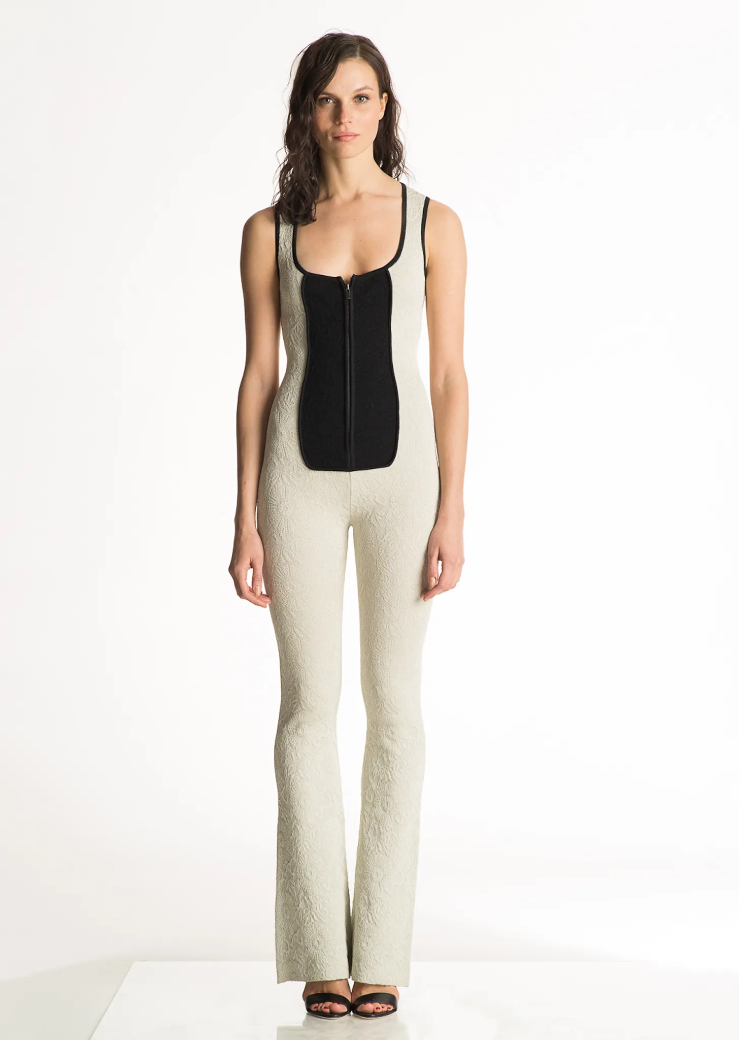 Giselle - Black and White Tuxedo Jumpsuit