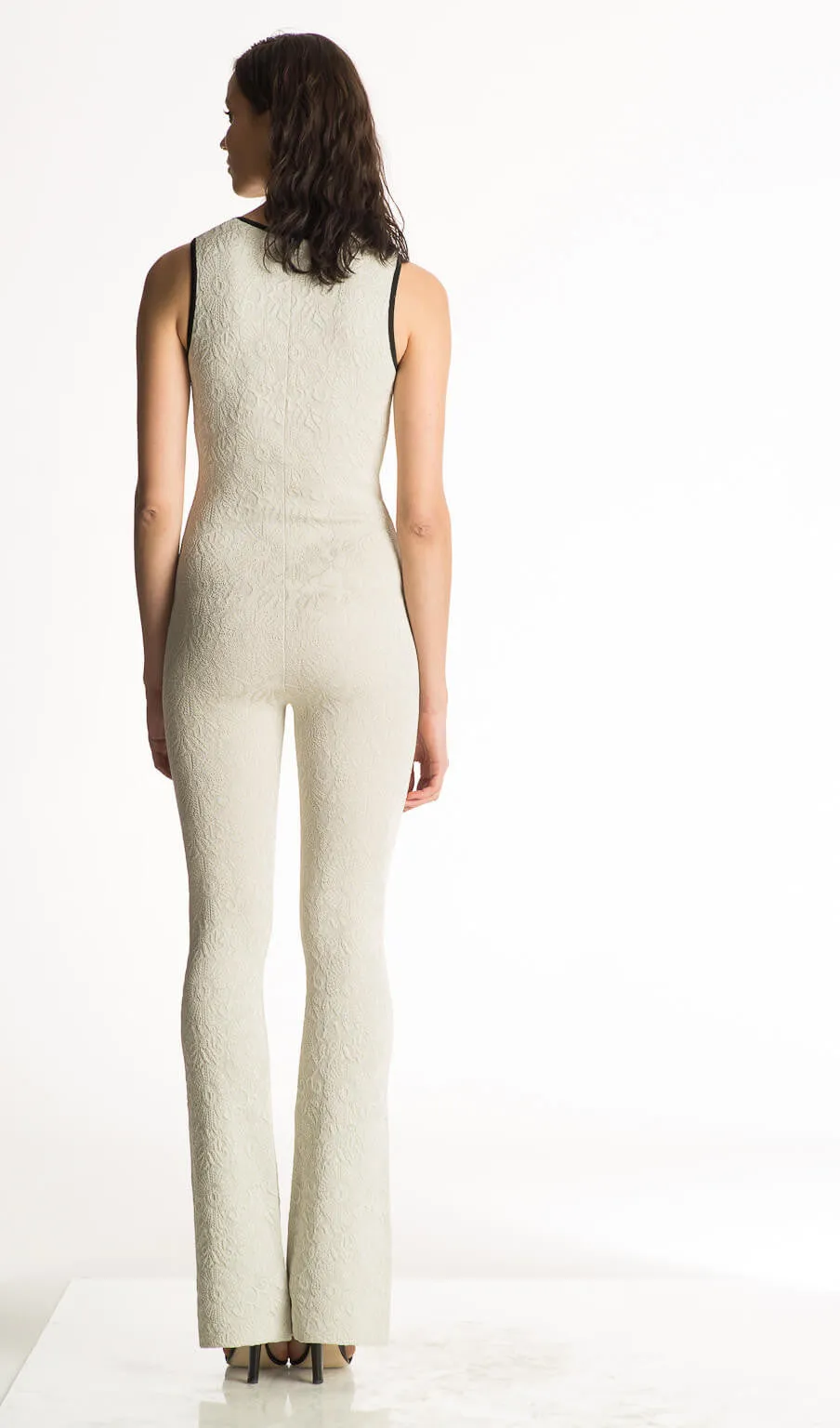 Giselle - Black and White Tuxedo Jumpsuit