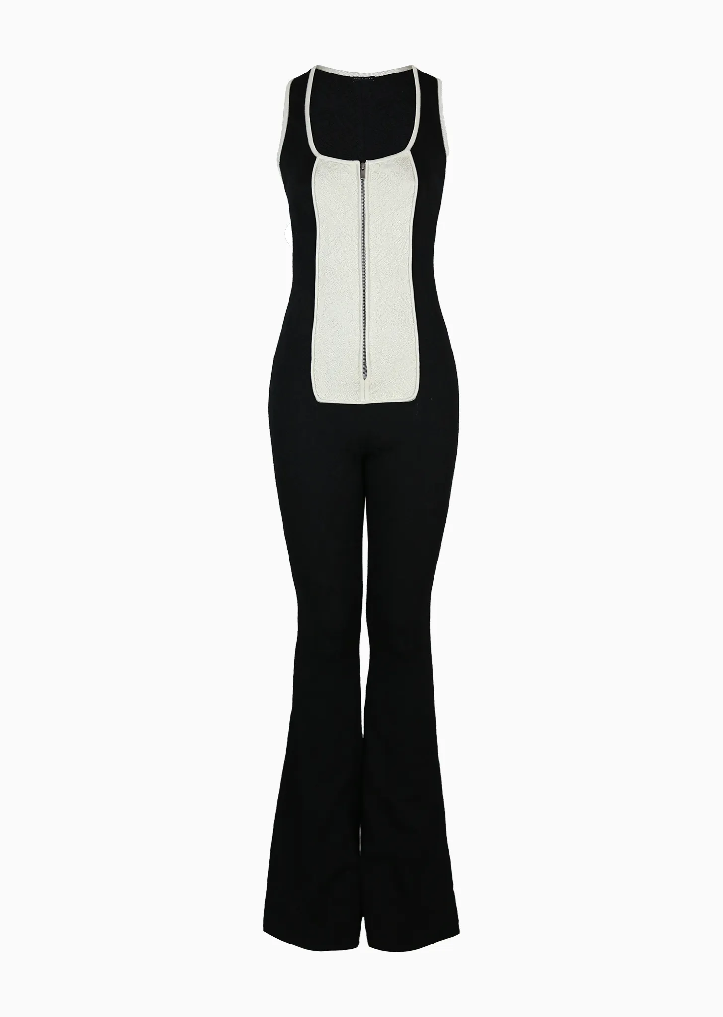 Giselle - Black and White Tuxedo Jumpsuit