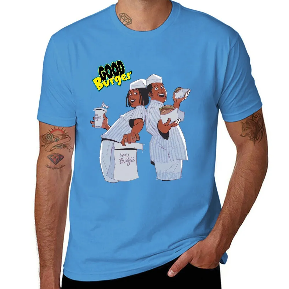 Good Burger "The Animated Series" Men's Short Sleeve T-shirt - Light Blue