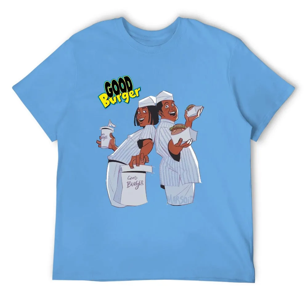 Good Burger "The Animated Series" Men's Short Sleeve T-shirt - Light Blue