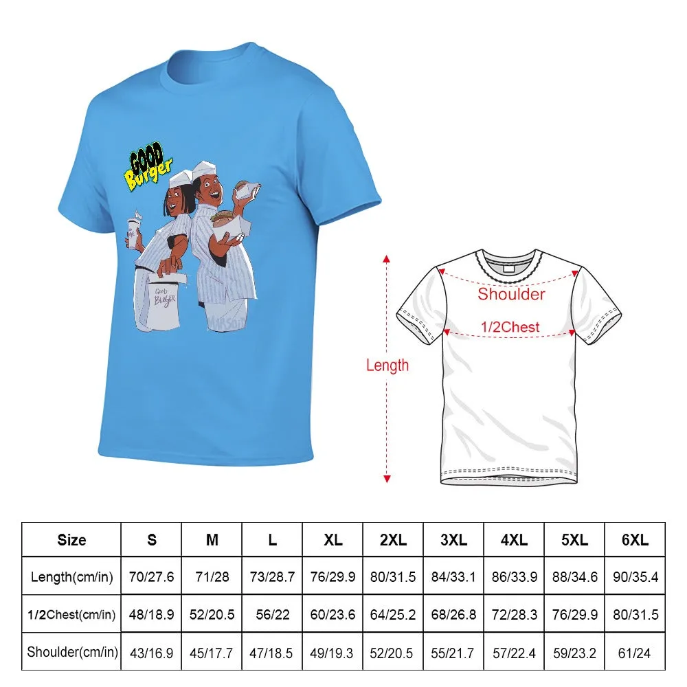 Good Burger "The Animated Series" Men's Short Sleeve T-shirt - Light Blue