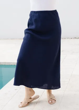 Goondiwindi Cotton Bias Cut Linen Skirt 5197-55-S22